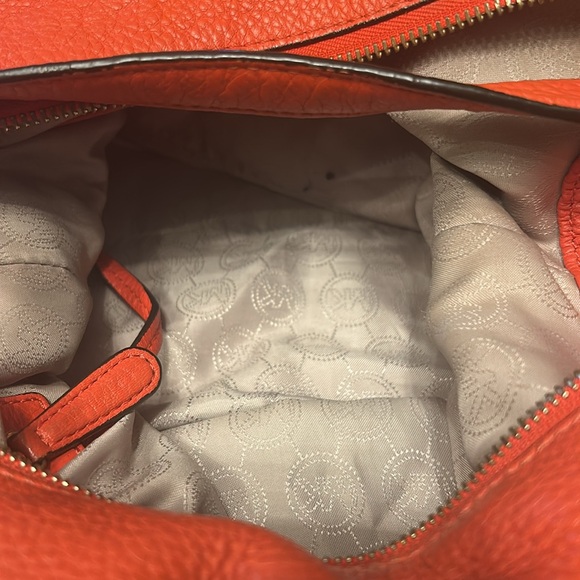 Michael Kors Orange Hobo Bag with Tassels - Picture 11 of 12